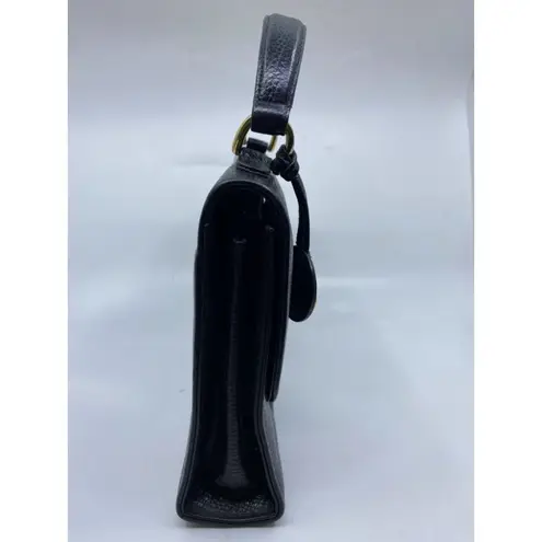 Evan Picone  Black Vintage Leather Handbag - Image 4