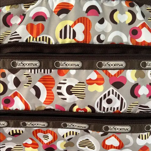 LeSportsac Multicolor Heart and Stripe Travel Tote