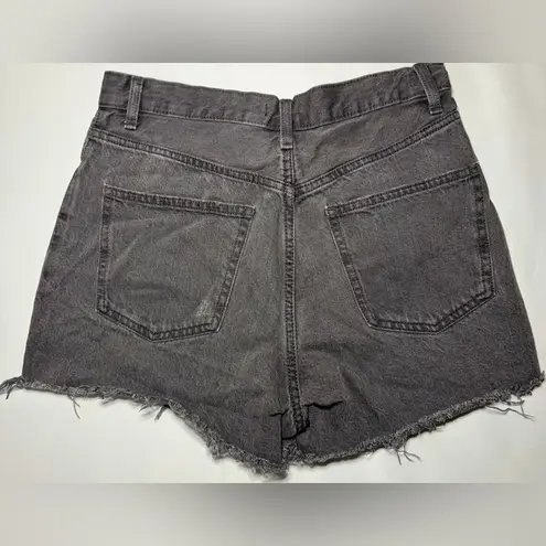 Uniqlo  Denim 100% Cotton Womens Cut Off Shorts Size 27 Black Western Goth