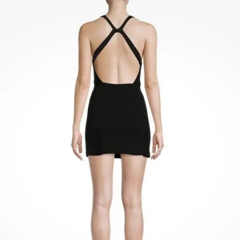 Free People Intimately NWT Small Just Peachy Elegant Black Mini Slip Dress