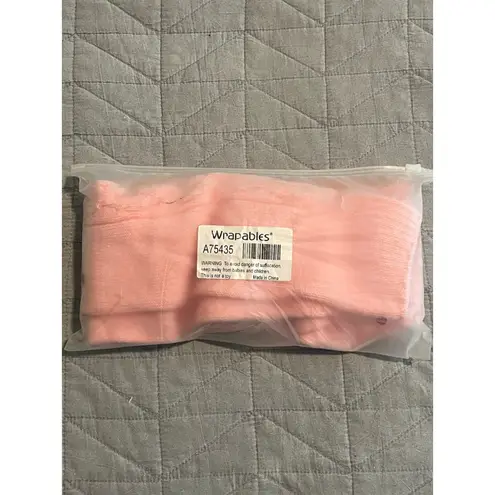 Wrapables Over Knee High Socks Womens One Size Pink Cable Knit Thick Gift NWT