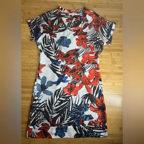 See By Chloe See by Chloé womens Ruffle Neck Short Sleeve 100% silk Floral Print dress|Size:4