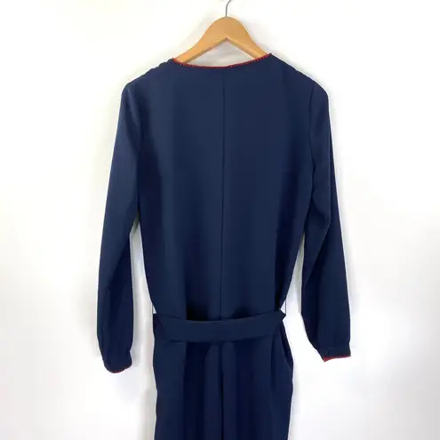 Hatch The Emmauelle Crepe Jumpsuit Maternity Navy Blue Size XS
