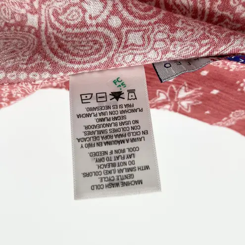 Simply Styled Womens Skirt Size M Y2K Indie Boho Coastal Cowgirl Western Bandana Pink Size M