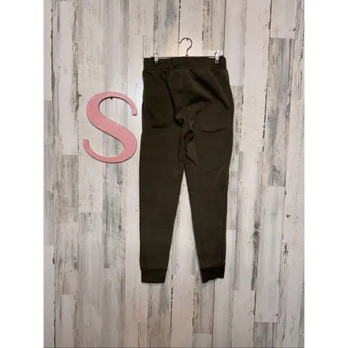 Rene Ricci Olive Green Joggers Sweatpants Women’s Size S Cozy Fleece Lined