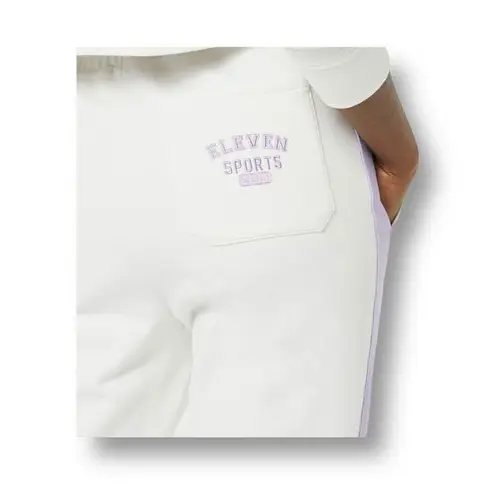 EleVen by Venus Williams M White Purple Collegiate Track Pants Liquid Lilac NWT Size M