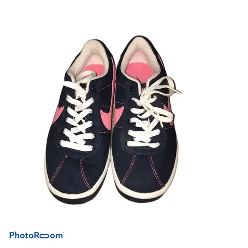 Nike Denim With Pink  Sign Sneakers