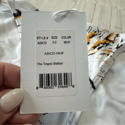 ANDIE x Demi Moore the Tropez Bikini Bottom NWT size XS White Fireworks Swimsuit