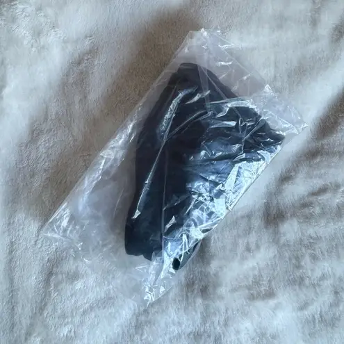 High Waisted Black Swim Bikini Thong Size Medium