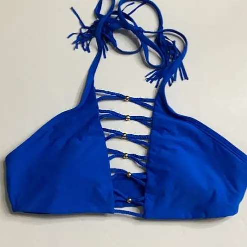 PilyQ New.  Bali blue braided bikini set. Small