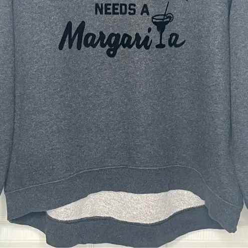 Green Tea Sz L Mamacita Needs A Margarita Gray Crewneck Sweatshirt Size L