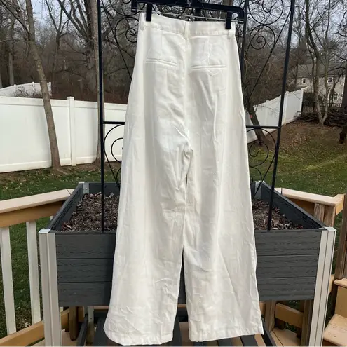 NONchalant Label Women’s Fabi Wide Leg Pant in White Size XS High Waisted Classy - Image 7