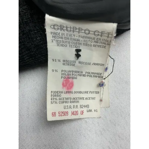 Joan & David Womans Button Down Blazer Jacket 42 (08) Black Lined Collar Soft - Image 4