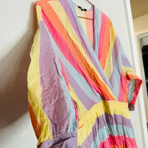 Tara Jamon Multicolored Striped V