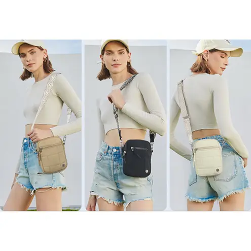 Telena Puffer Small Crossbody Bag Women's Quilted Purse – Pink NWT