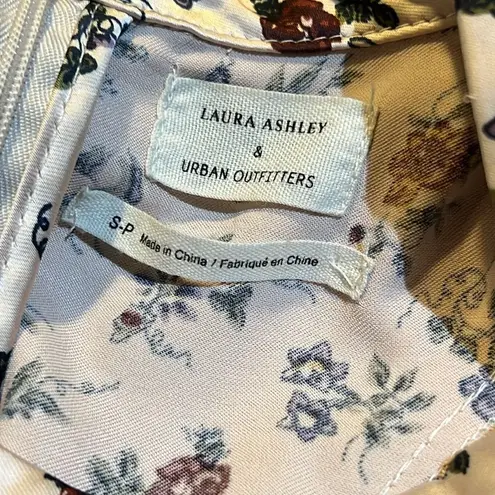 Laura Ashley x URBAN OUTFITTERS Satin Ruffle Mini Dress Baby Doll C27