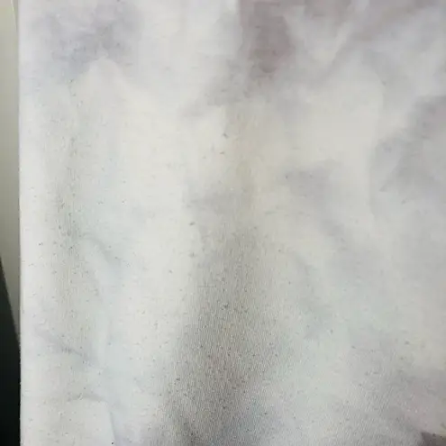 MELLODAY Tie Dye Sweatshirt Long Sleeves Lavender Gray White L