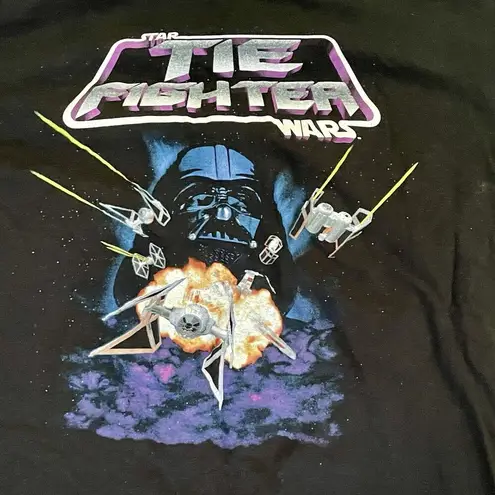 Star Wars  T Shirt Womens Size Medium Tie Fighter Black