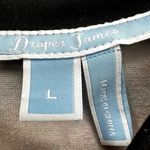 Draper James Homestead Houndstooth Fit & Flare Dress 3/4 Sleeve Multicolor Large