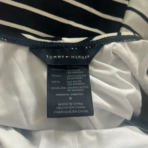 Tommy Hilfiger  Sail Away Stripe Sky Captain/Soft White One-Piece Swimsuit Size 6