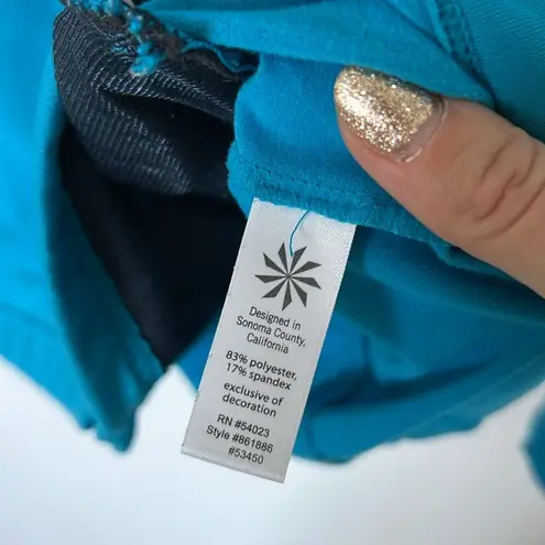 Athleta  Half Mile Hoodie Full Zip Blue Slim Fit Jacket‎ Size Medium