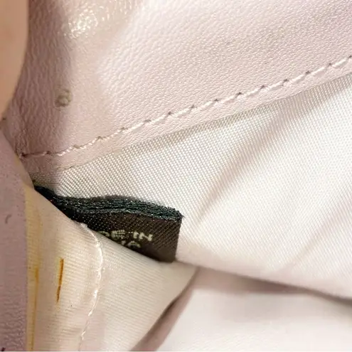 Coach  Julia Oh Snap Back Patent Brown Wallet Checkbook Multi Card Slot