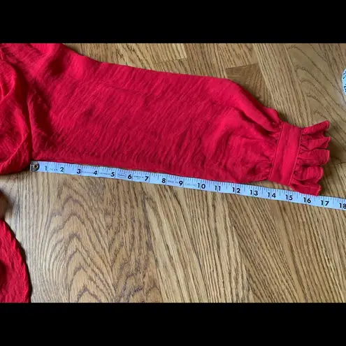 San Joy NWT Tie neck button up oversize blouse size M