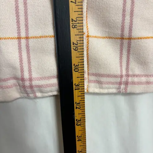 HFX Shacket Womens XXL Pink Plaid Oversized Snap Up Boxy Outdoor Casual Work