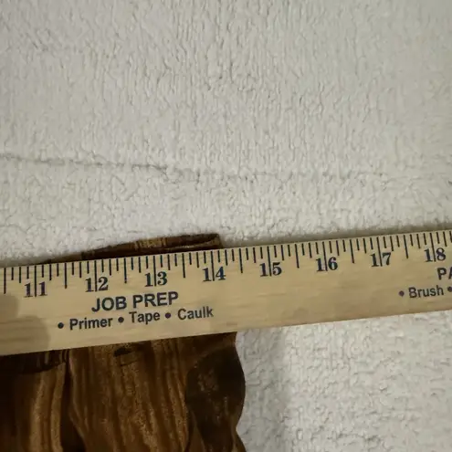 Vintage Animal Print Maxi Skirt Womens 10 Brown Faux Wrap Elephant Zebra Boho