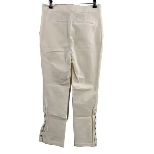 Derek Lam 10 Crosby Women's White Tesse Snap-leg Flared Pants Size 8 New