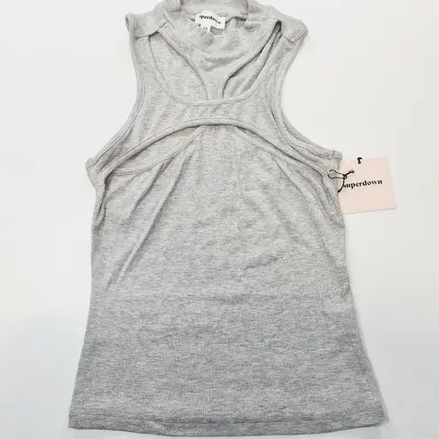 superdown  Grayson Cut Out Top in Grey