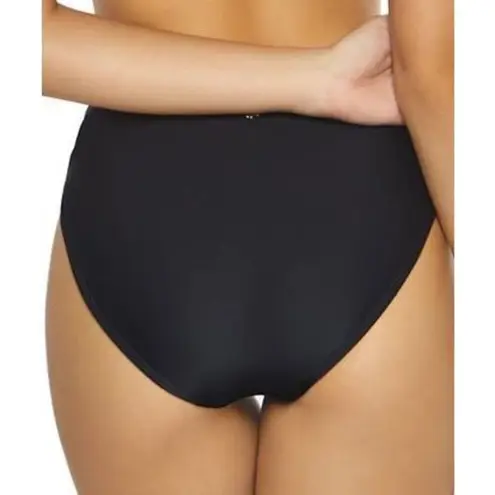 PilyQ New. black lace high rise waisted bikini bottom. Size small