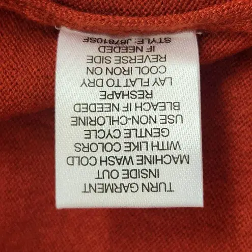 Love Ellie Orange Sweater with Criss Cross Back Size XS Rust Orange Fall Sweater