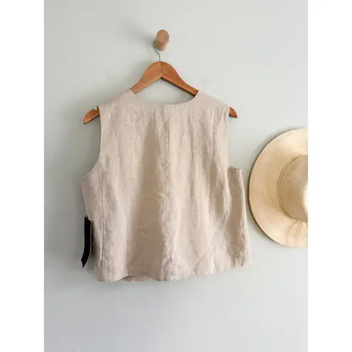 Tuckernuck | NWT Freya Linen Swing Vest | Sz S