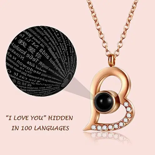 Breezy Valley To My Wife Ceramic Box & I Love You Heart Necklace In Gift Box NWT