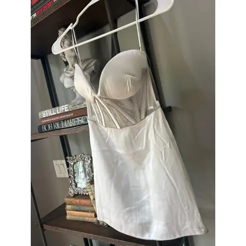 retrofete Ludlow Strapless Corset Mini Dress White Womens Size XS