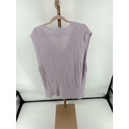 TALULAH purple sleeveless v neck knit top size large