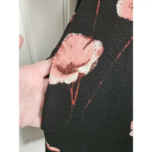 Agnes & Dora Floral Romance Adams Dress Nwt Sz S Black & Pink