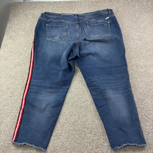 INC International Concepts Womens Size 24W Skinny Leg Blue Denim Retro Casual