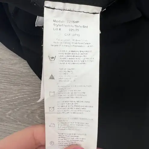 Joseph Ribkoff Elastic Stretchy Waist Zip Front Wide Leg Black Flare Trouser