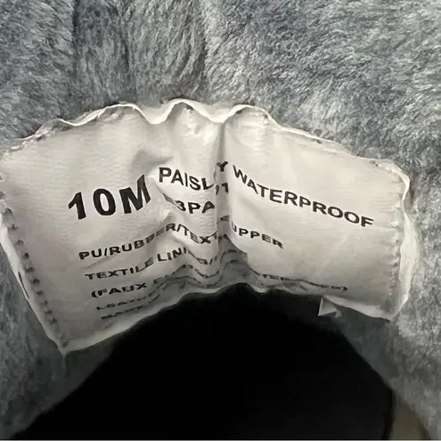 Jbu Women's Paisley Water Resistance Quilt Pattern Ankle Bootie 10M Black $79