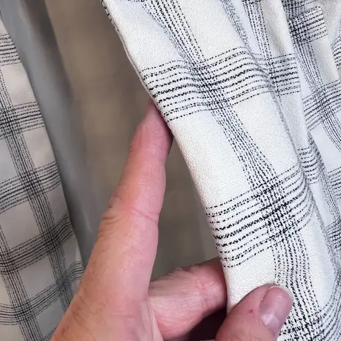 Carolina belle Longline Open Front Boyfriend Plaid Blazer Lined Size XL Office