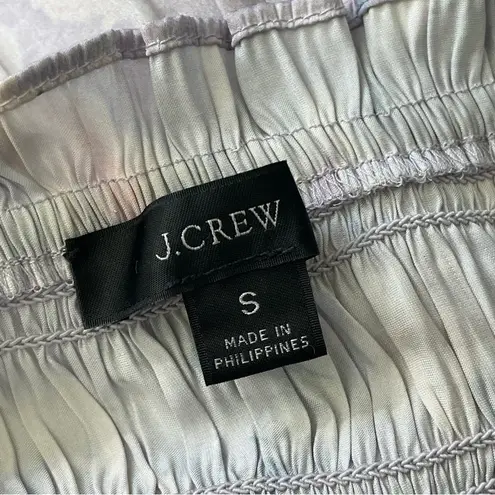 J.Crew  Smocked Tank Top satin watercolor womens Purple (small) feminine romantic