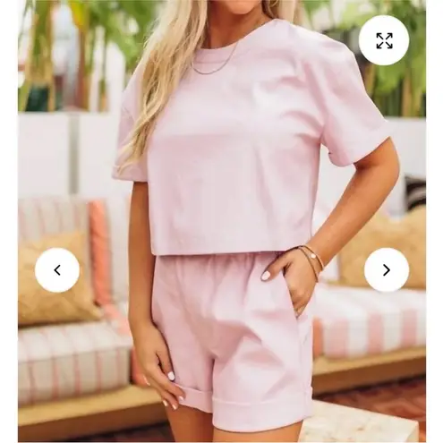 Buddy Love NWT Taylor Lavender Faux Leather Crop Top Women's Size Medium Purple