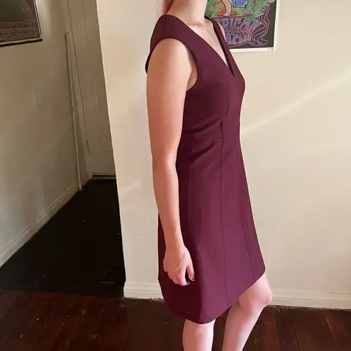 Elizabeth and James Charlie Bordeaux Burgundy Sleeveless Dress 0 XS $385 EUC