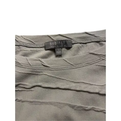 Habitat Steady Stream knit top gray sz Large