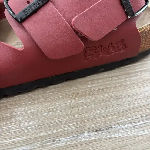 Birkenstock  Womens Size 39 Birkis Red Slingback US Size 8 Le Mans
