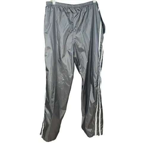 Lavon Vintage Jogging Track Suit 2 Piece 80's 90's Size Small Gray White Nylon