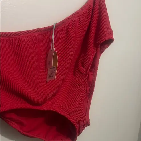 Kona Sol Vibrant Pink/Red High-Waisted Bikini Bottom 2X