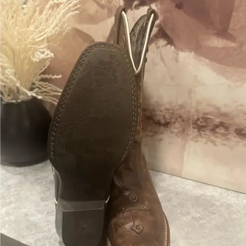 Ariat Legend Spirit Western Cross Studded Brown Boots Size 8B